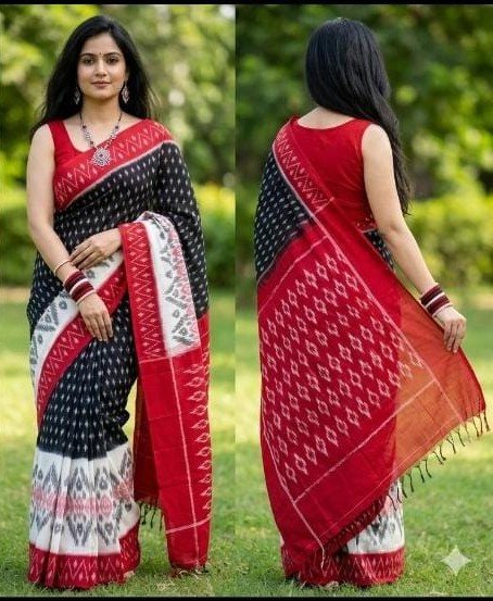 Cotton Saree - PSSIO06-ICTSDZEDC-19