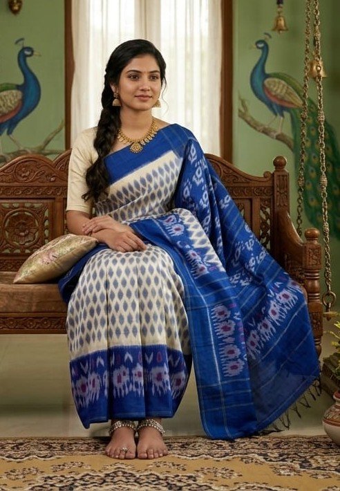 Cotton Saree - PSSIS23-ICTSDZEDC-13