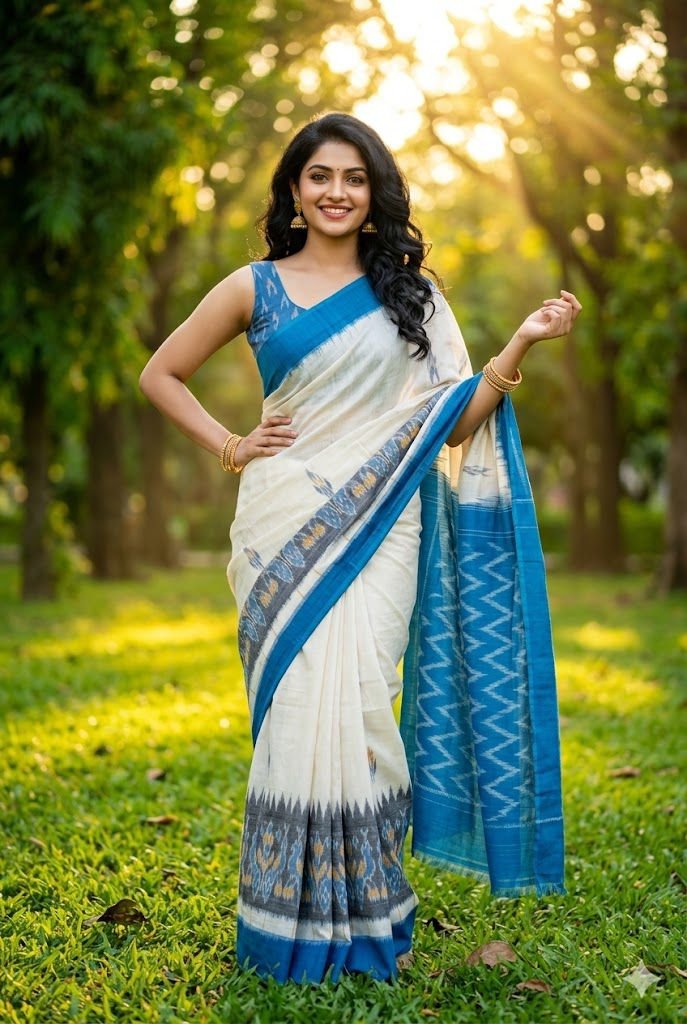 Cotton Saree - PUSNY15-ICTSCZDCD-03