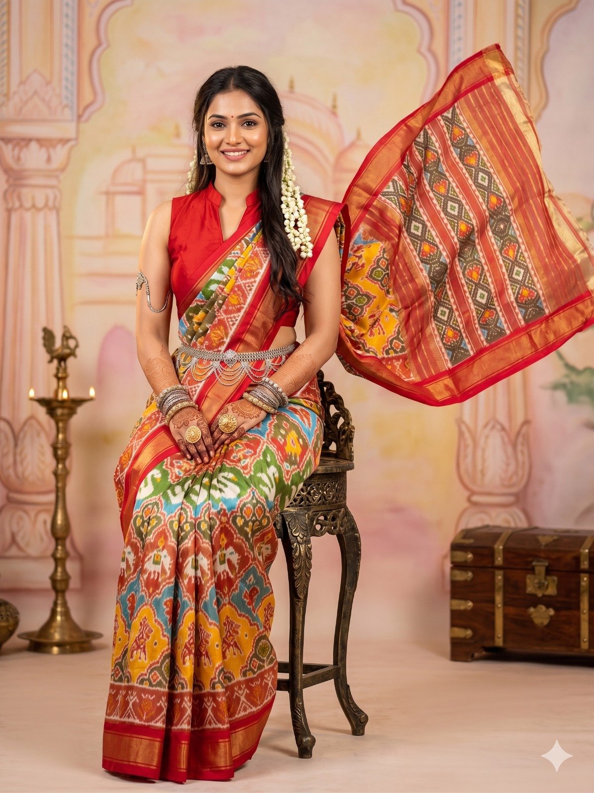 Full tissue designer saree - PANHY19-FTHSIIZCD-04
