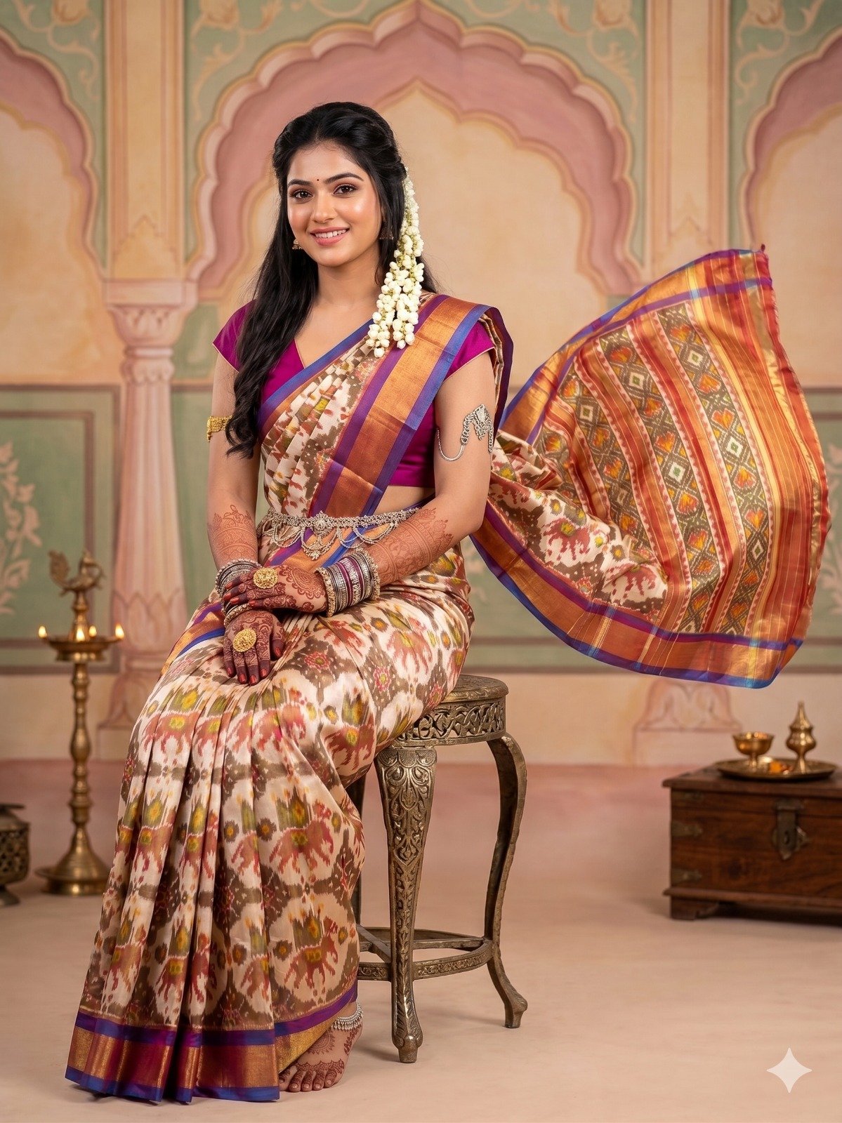 Full tissue designer saree - PANHY19-FTHSIIZCD-05