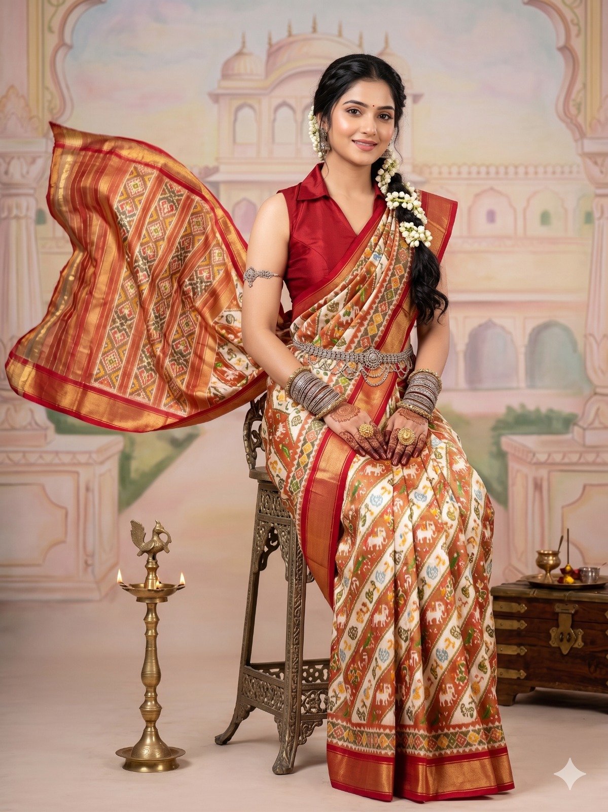 Full tissue designer saree - PANHY19-FTHSIIZCD-06