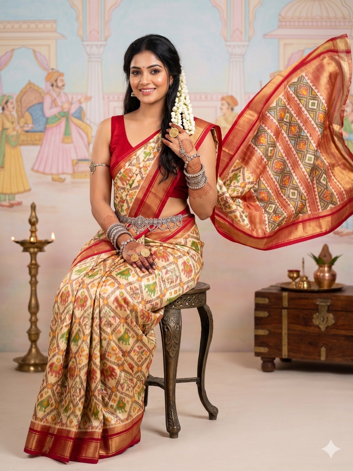Full tissue designer saree - PANHY19-FTHSIIZCD-07