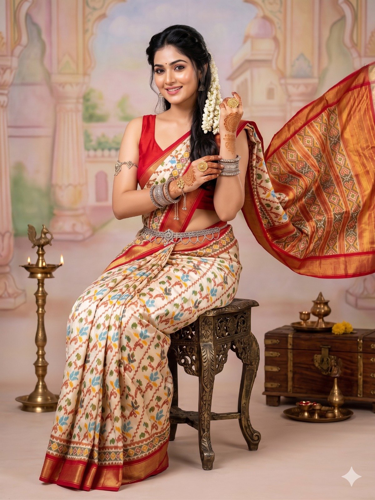 Full tissue designer saree - PANHY19-FTHSIIZCD-09