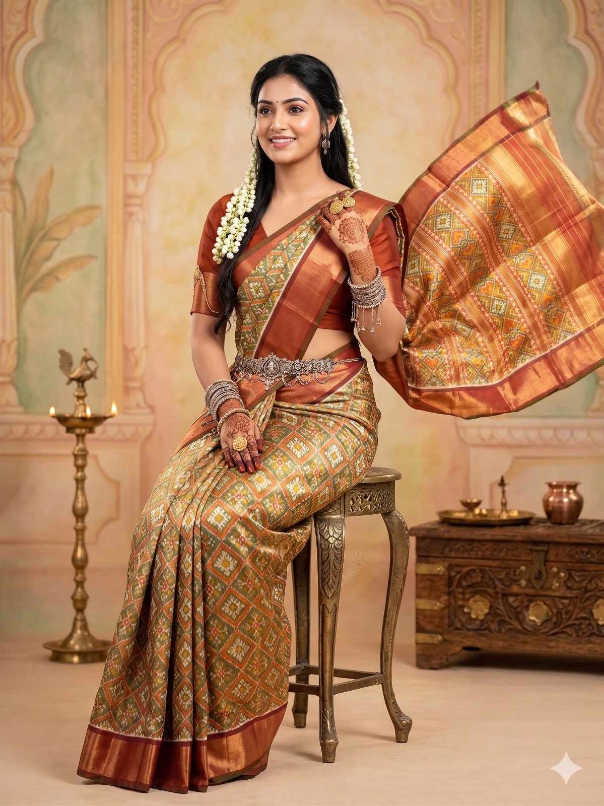 Full tissue designer saree - PANHY19-FTHSIIZCD-13