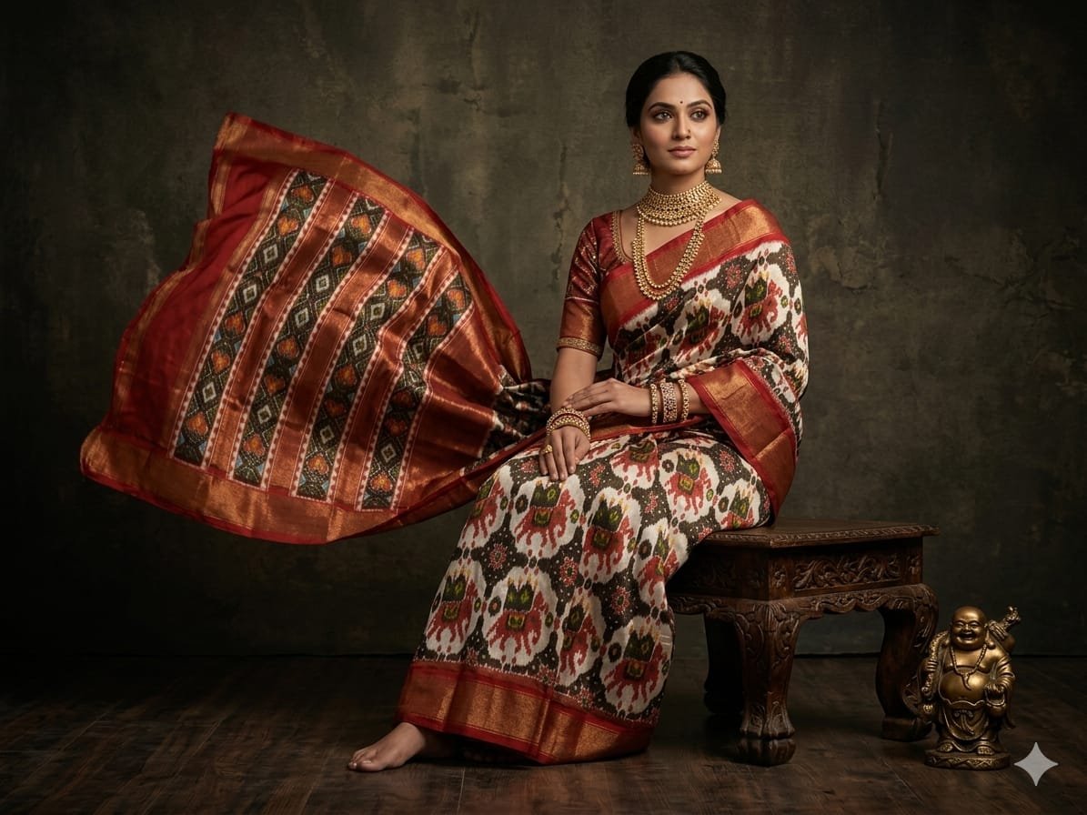Full tissue designer saree - PGMRY27-FTHSIDSCD-01