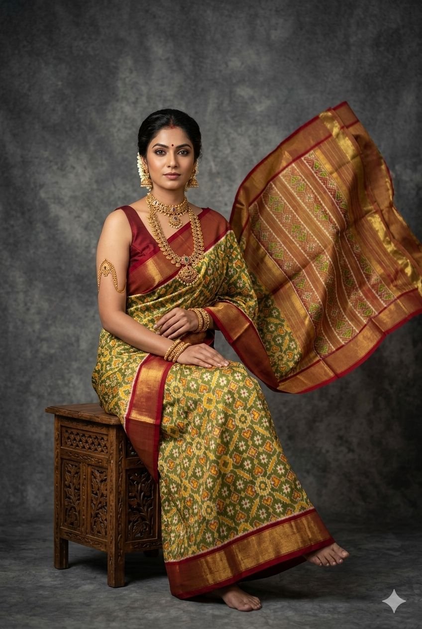 Full tissue designer saree - PUSNY25-FTHSICSCD-03