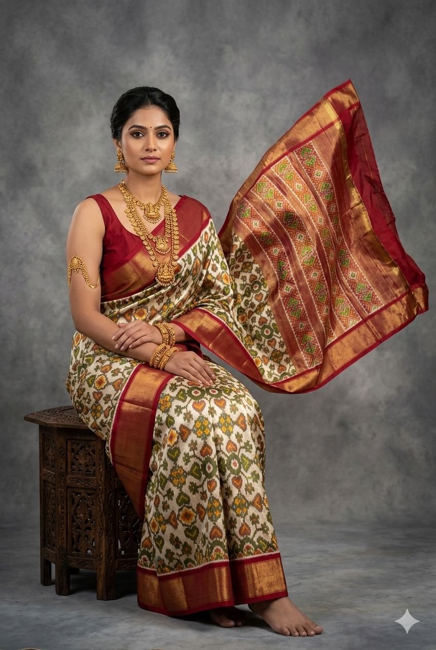 Full tissue designer saree - PUSNY25-FTHSICSCD-05