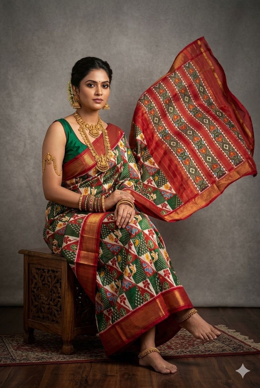 Full tissue designer saree - PUSNY25-FTHSICSCD-13