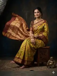 Full tissue designer sarees