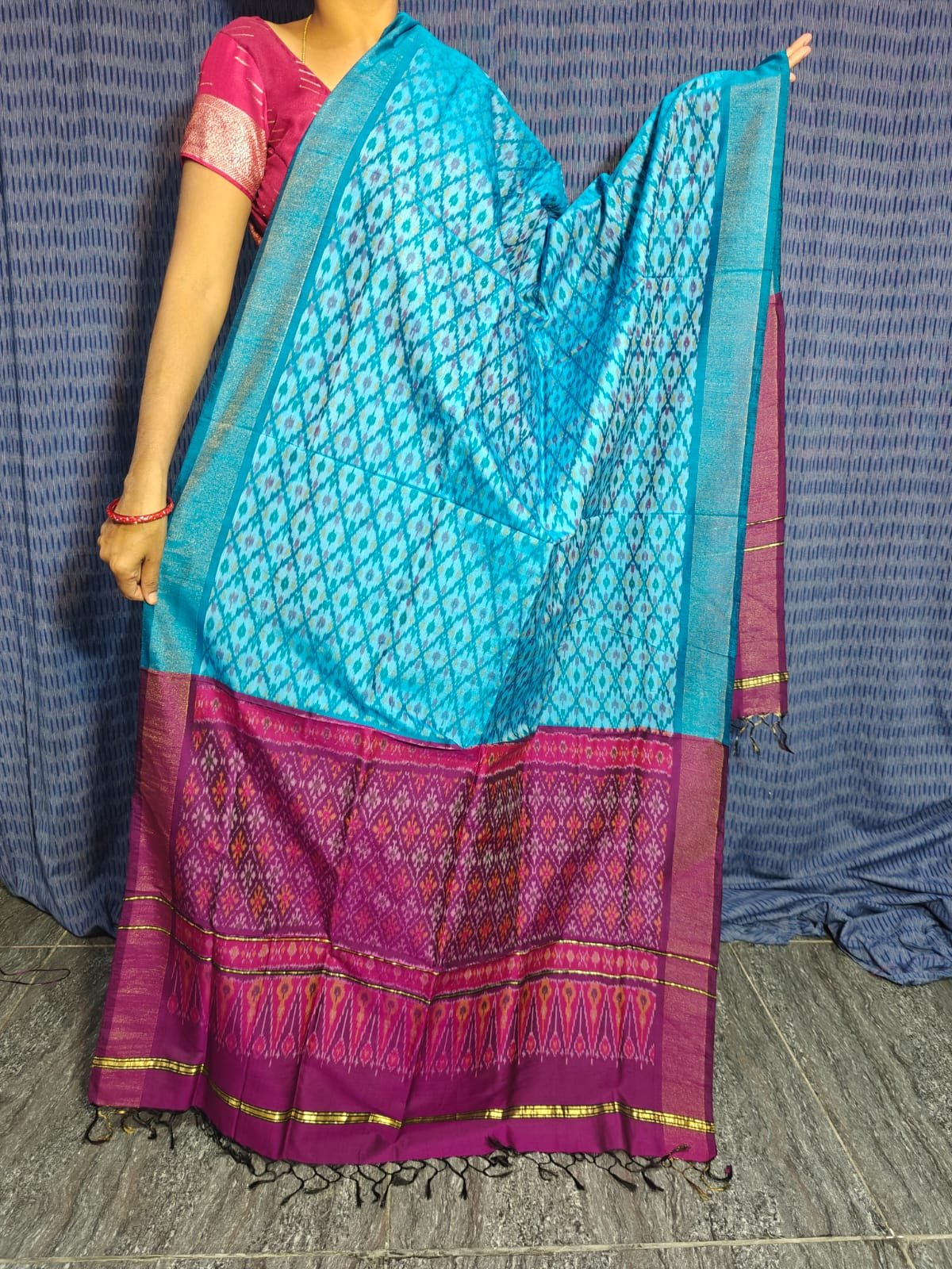 Ikat Dupatta - PGMRL04-ISCDDIXDC-11