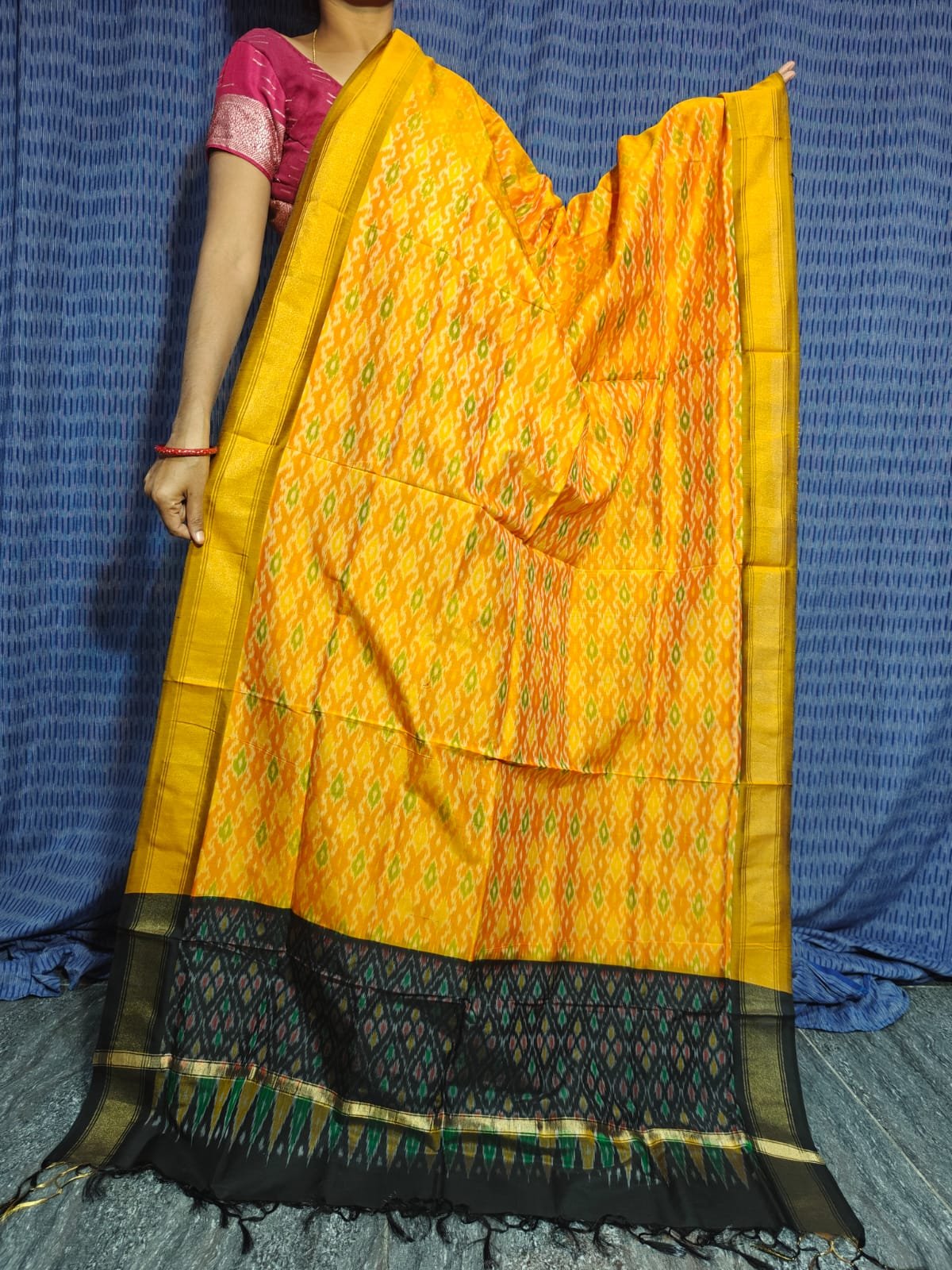 Ikat Dupatta - PGMRL04-ISCDDIXDC-17