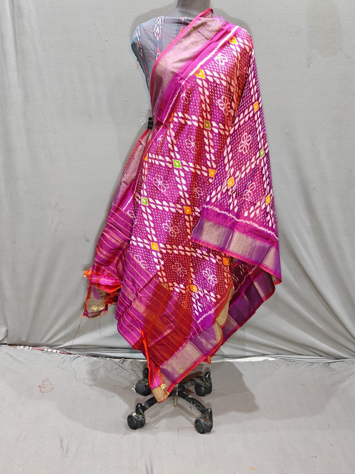 Ikat Dupatta - PGMRL26-ISDPCEZDC-23