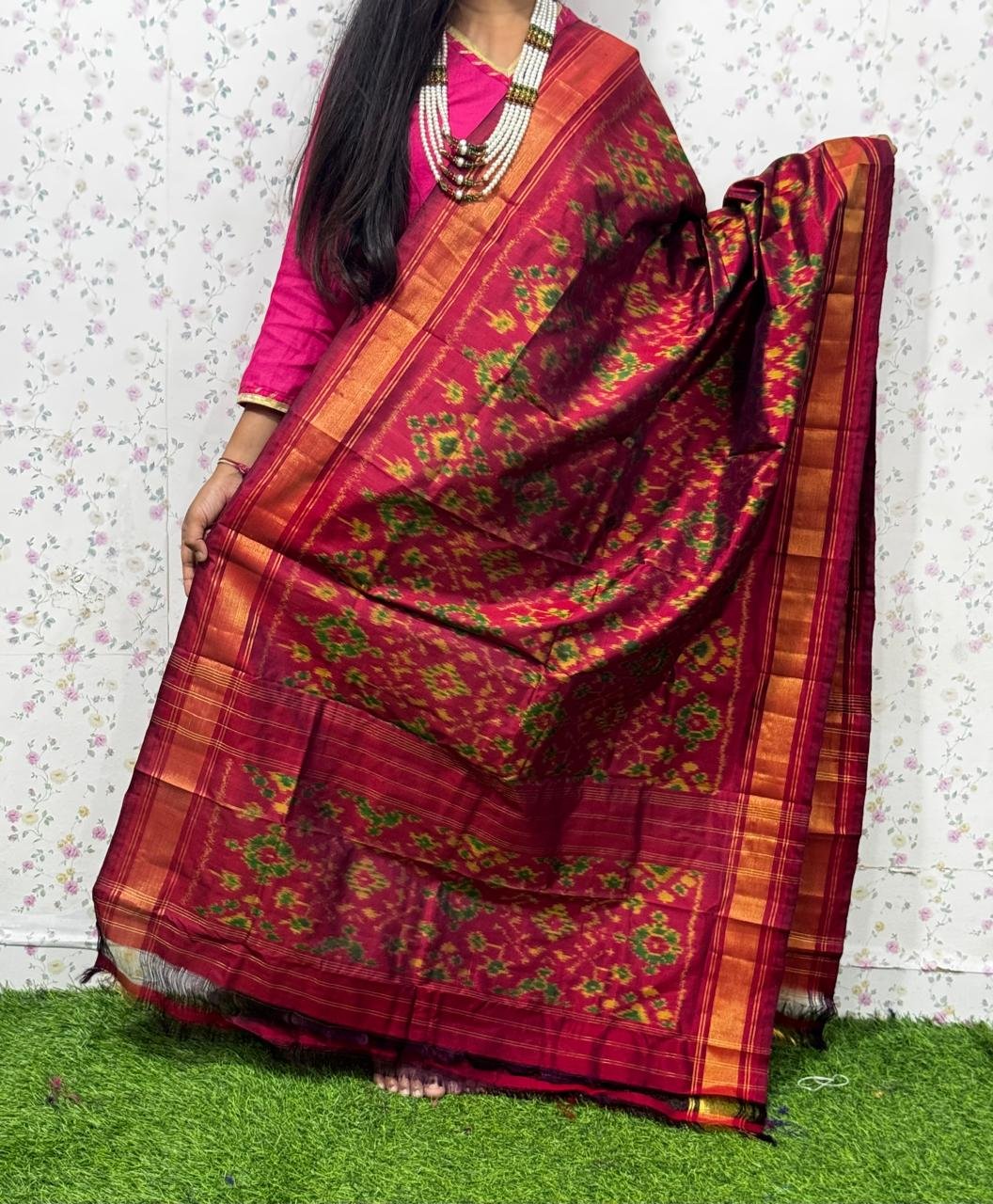 Ikat Dupatta - PSDHL04-ISDPDEZCD-06