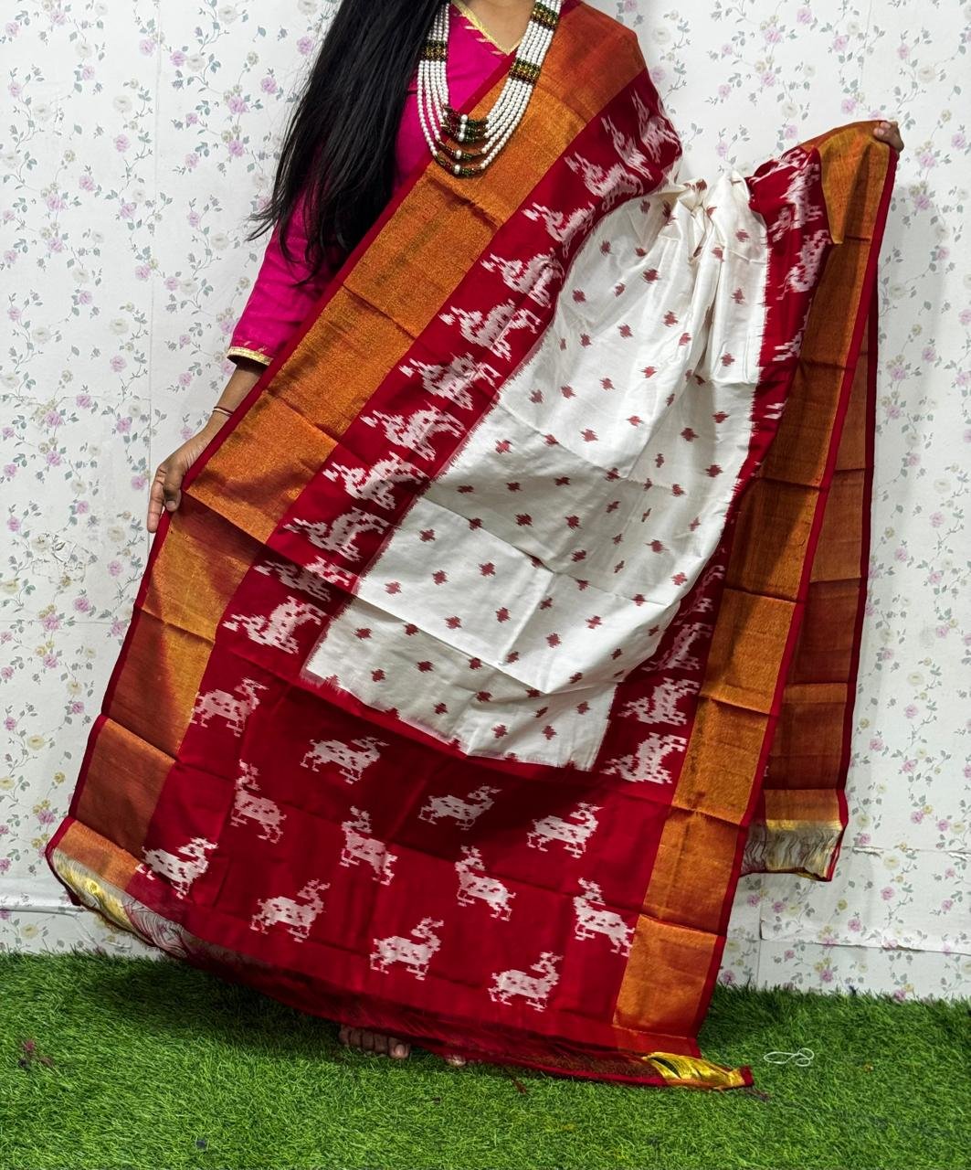 Ikat Dupatta - PSDHL04-ISDPDEZCD-14