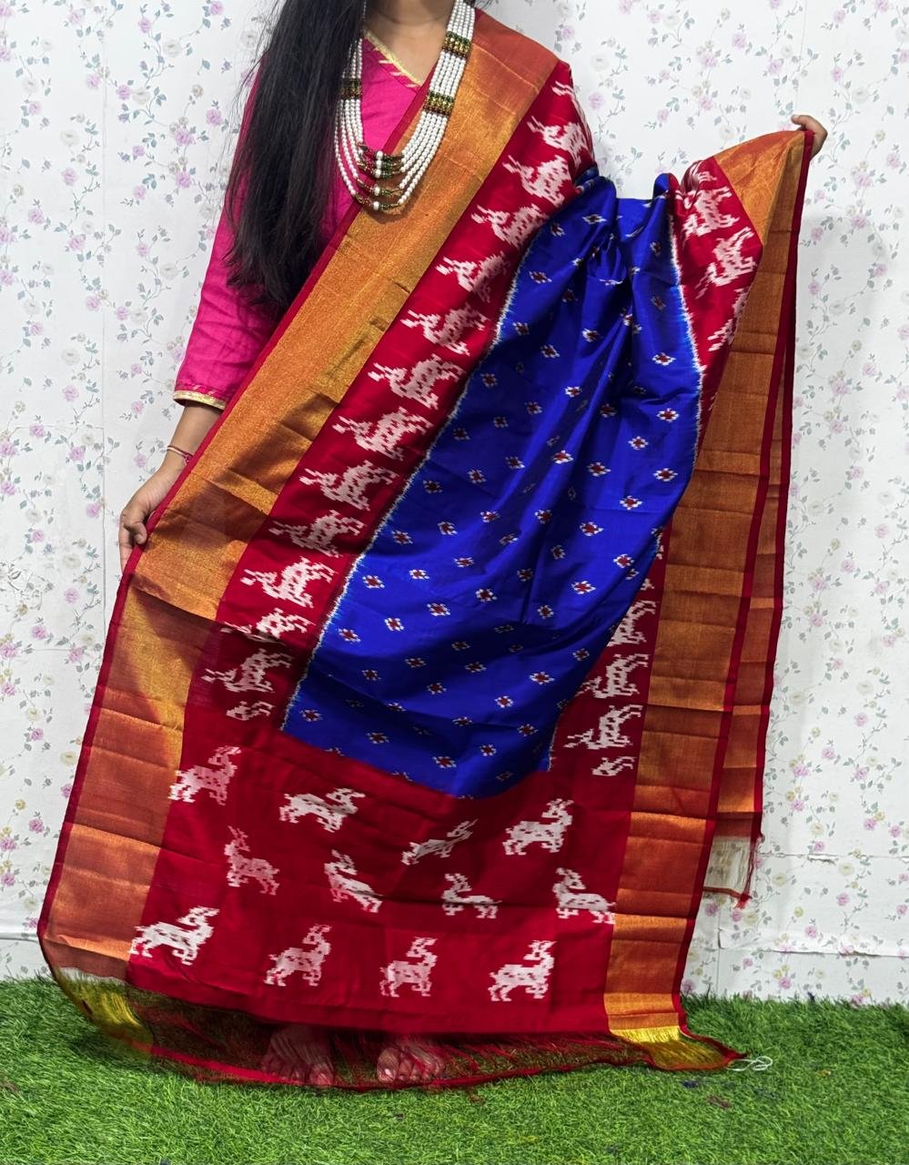 Ikat Dupatta - PSDHL04-ISDPDEZCD-15