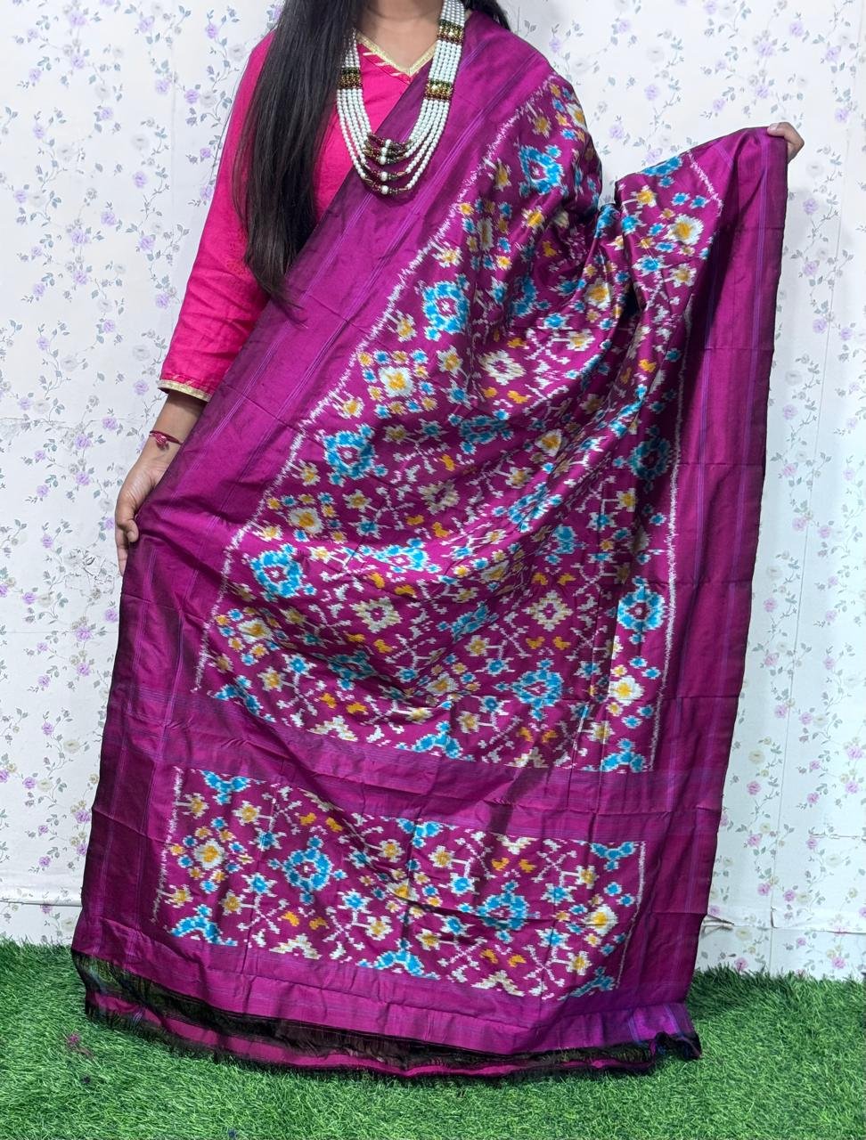 Ikat Dupatta - PSDHL04-ISDPDEZCD-22
