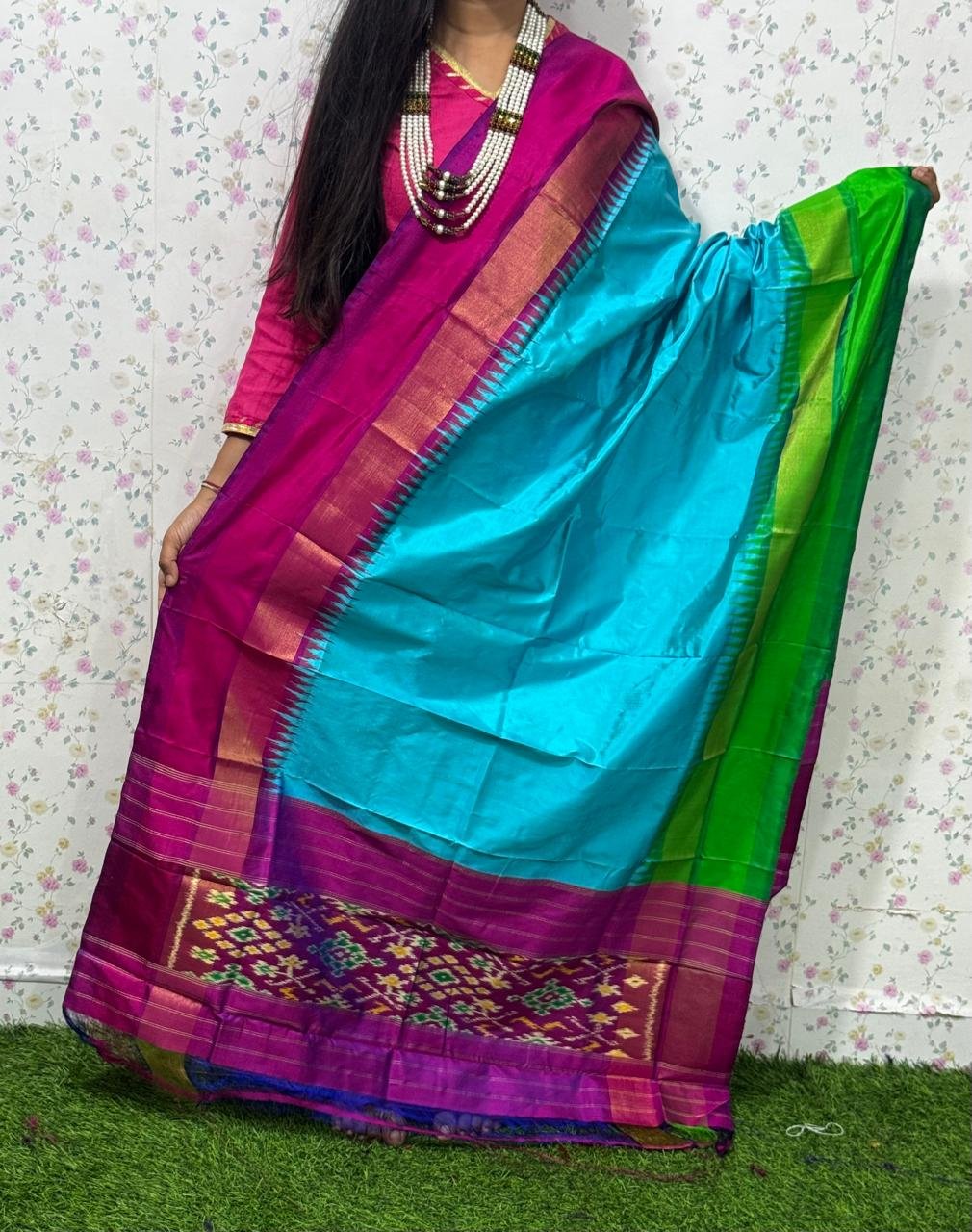 Ikat Dupatta - PSDHL04-ISDPDEZCD-27