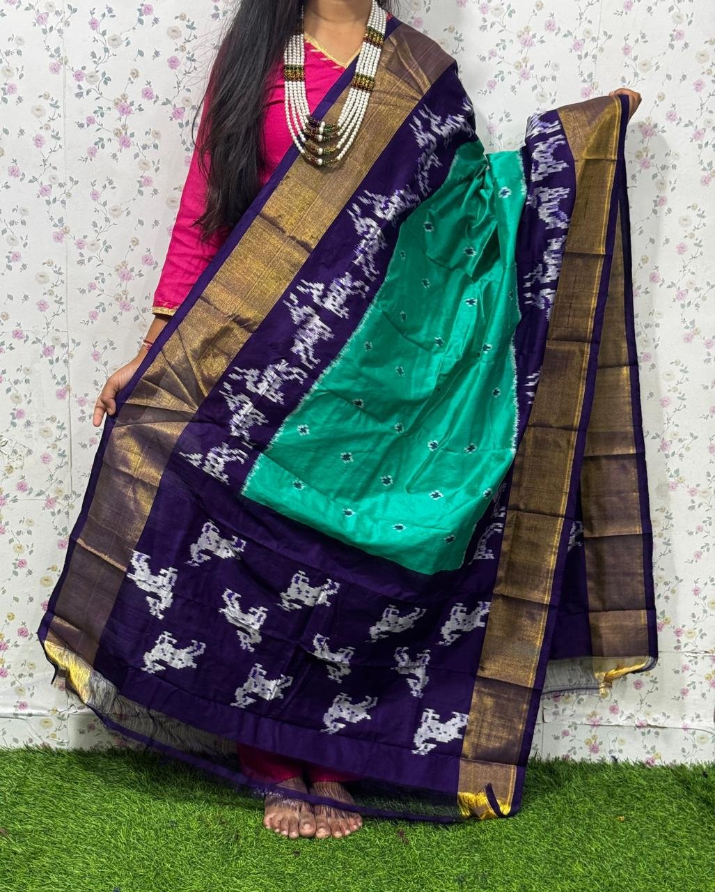 Ikat Dupatta - PSDHL04-ISDPDEZCD-29