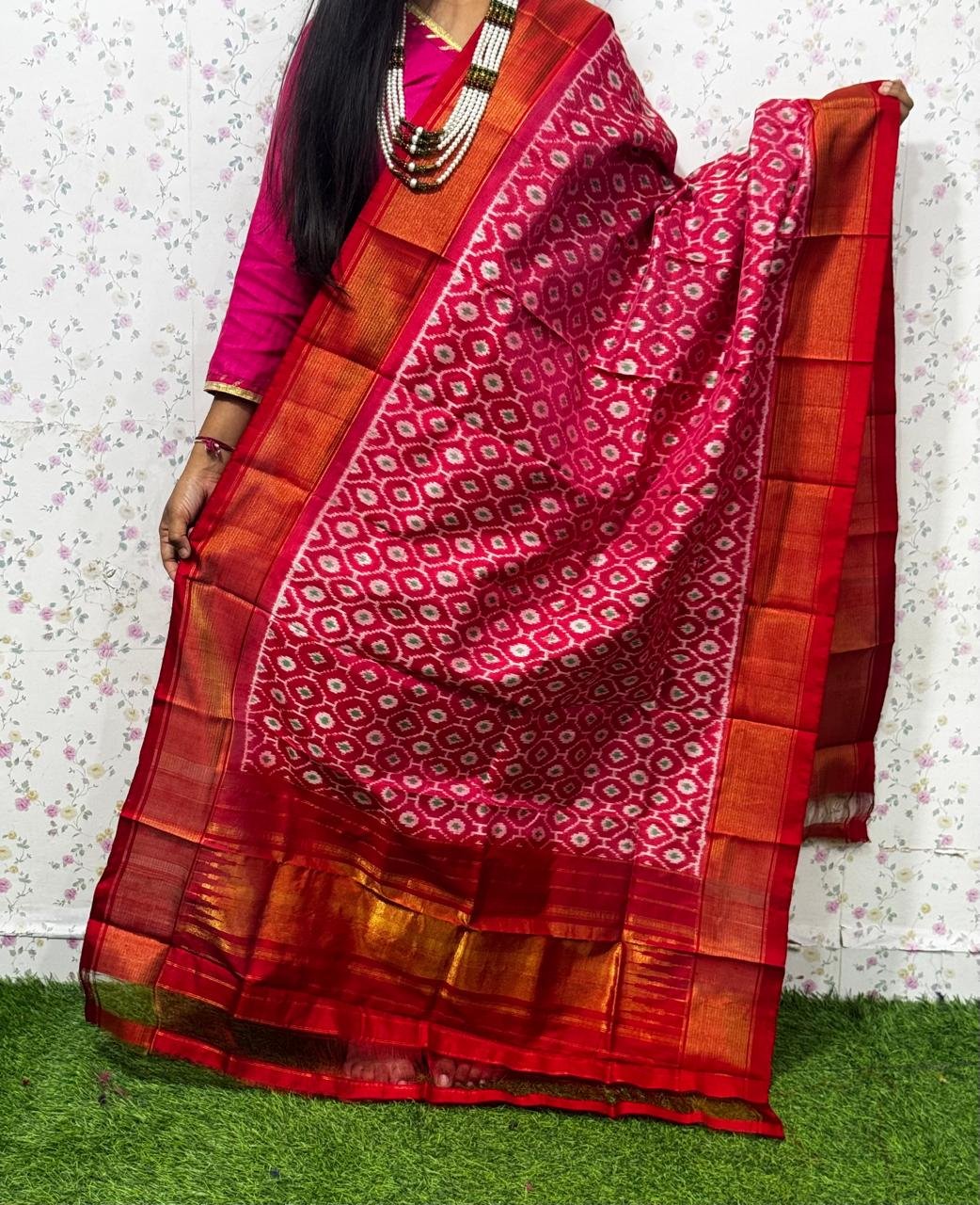 Ikat Dupatta - PSDHL04-ISDPDEZCD-59