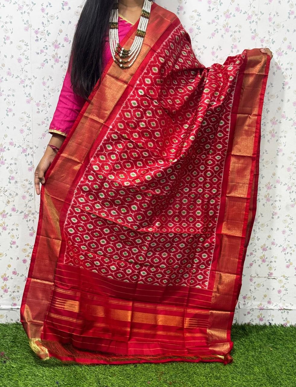 Ikat Dupatta - PSDHL04-ISDPDEZCD-62