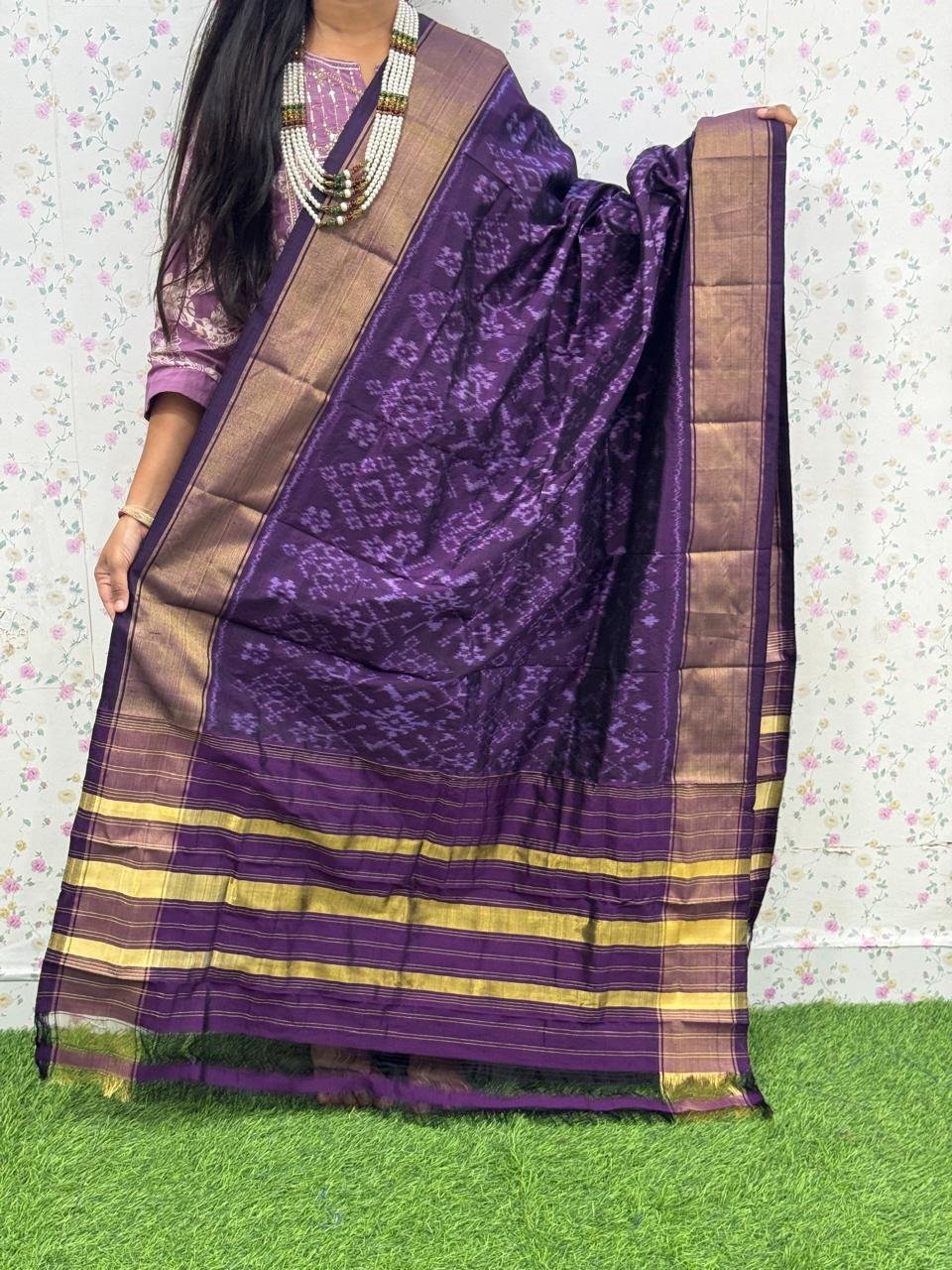 Ikat Dupatta - PSDHL04-ISDPDEZCD-63