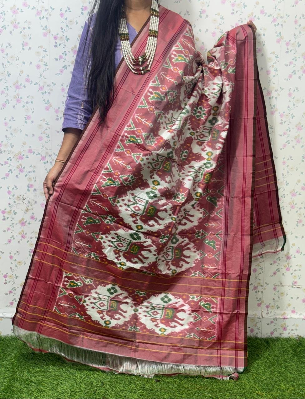 Ikat Dupatta - PSDHL21-ISDPDEZCD-35