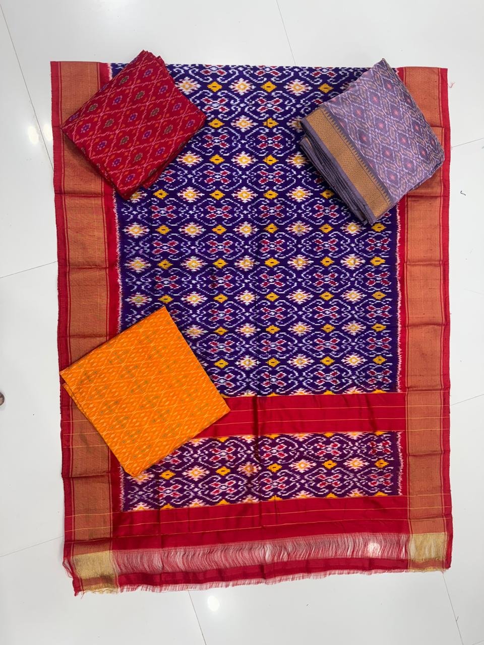 Ikat Dupatta - PSDHL21-ISDPDEZCD-41