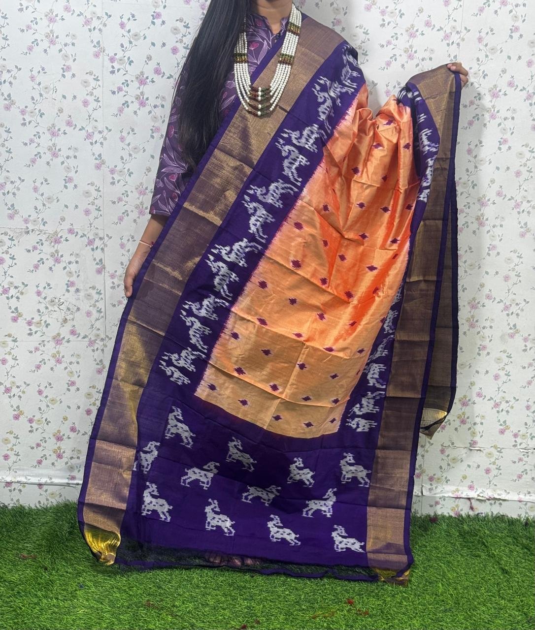 Ikat Dupatta - PSDHL27-ISDPDEZDD-02