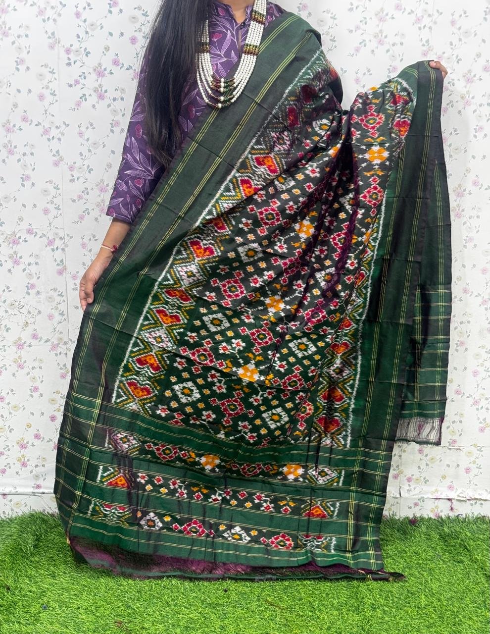 Ikat Dupatta - PSDHL27-ISDPDEZDD-06