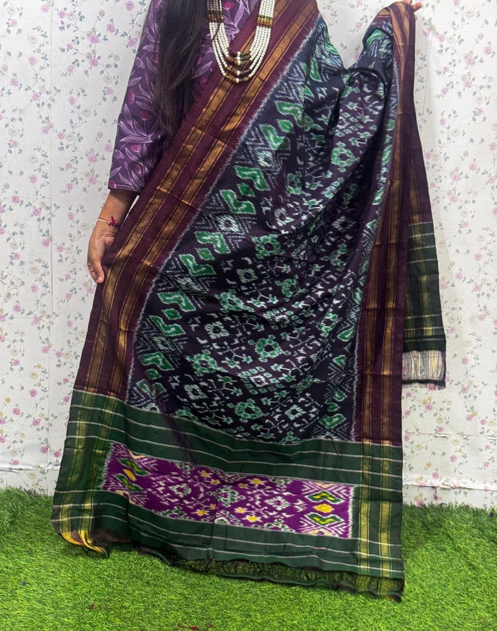 Ikat Dupatta - PSDHL27-ISDPDEZDD-11