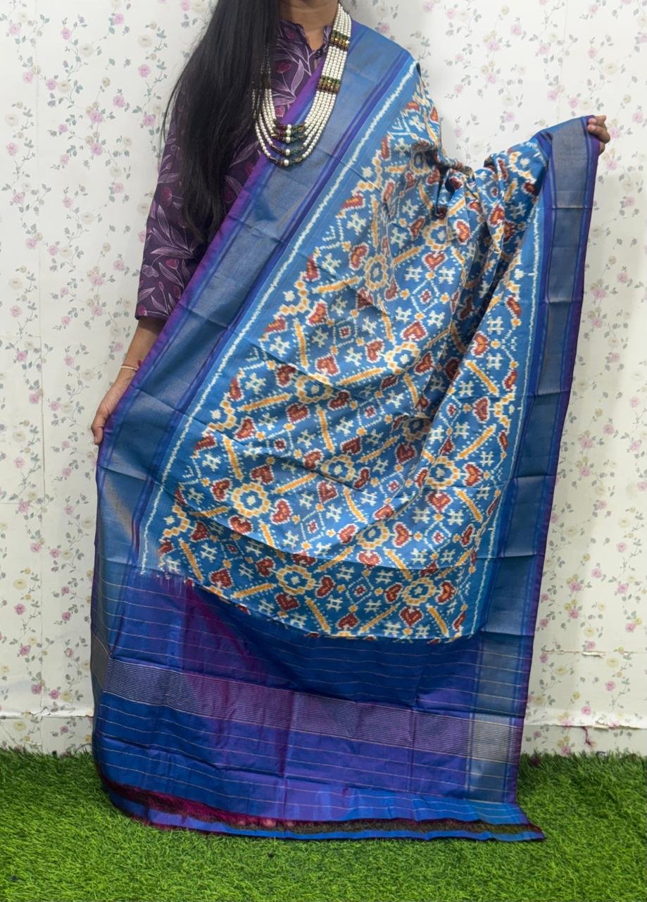 Ikat Dupatta - PSDHL27-ISDPDEZDD-17
