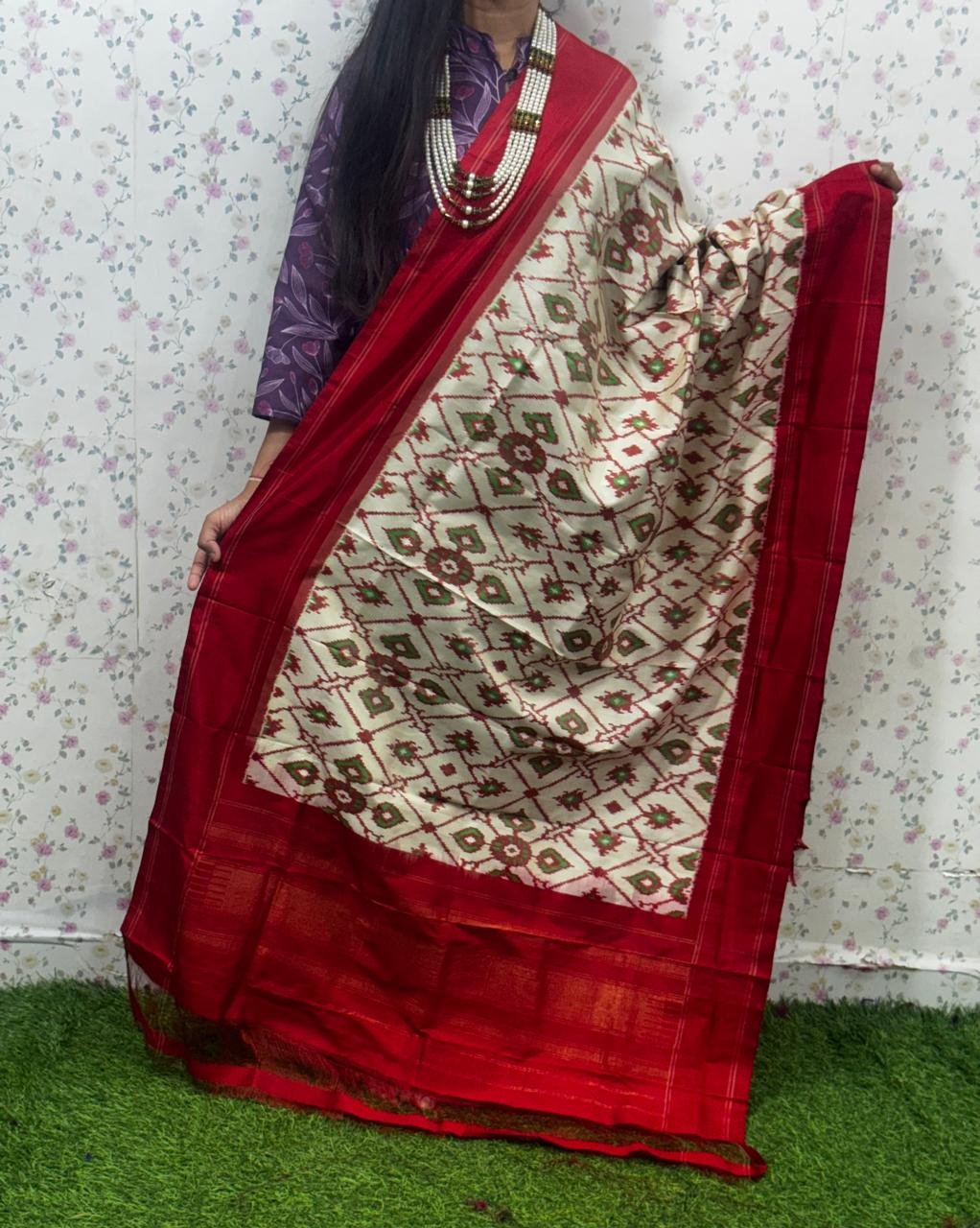 Ikat Dupatta - PSDHL27-ISDPDEZDD-30