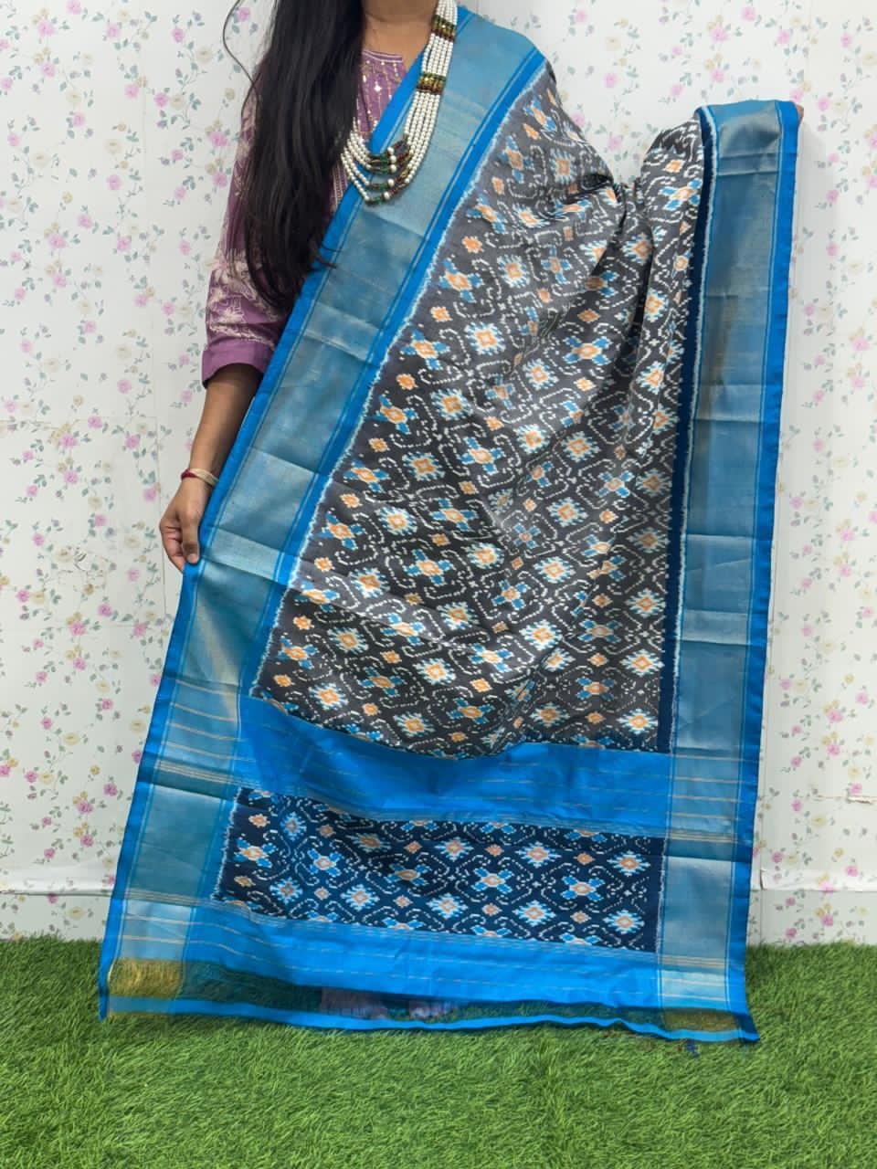 Ikat Dupatta - PSDHL31-ISDPDEZDD-03