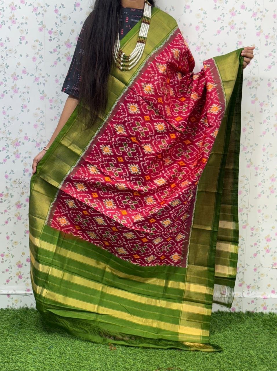 Ikat Dupatta - PSDHL31-ISDPDEZDD-04