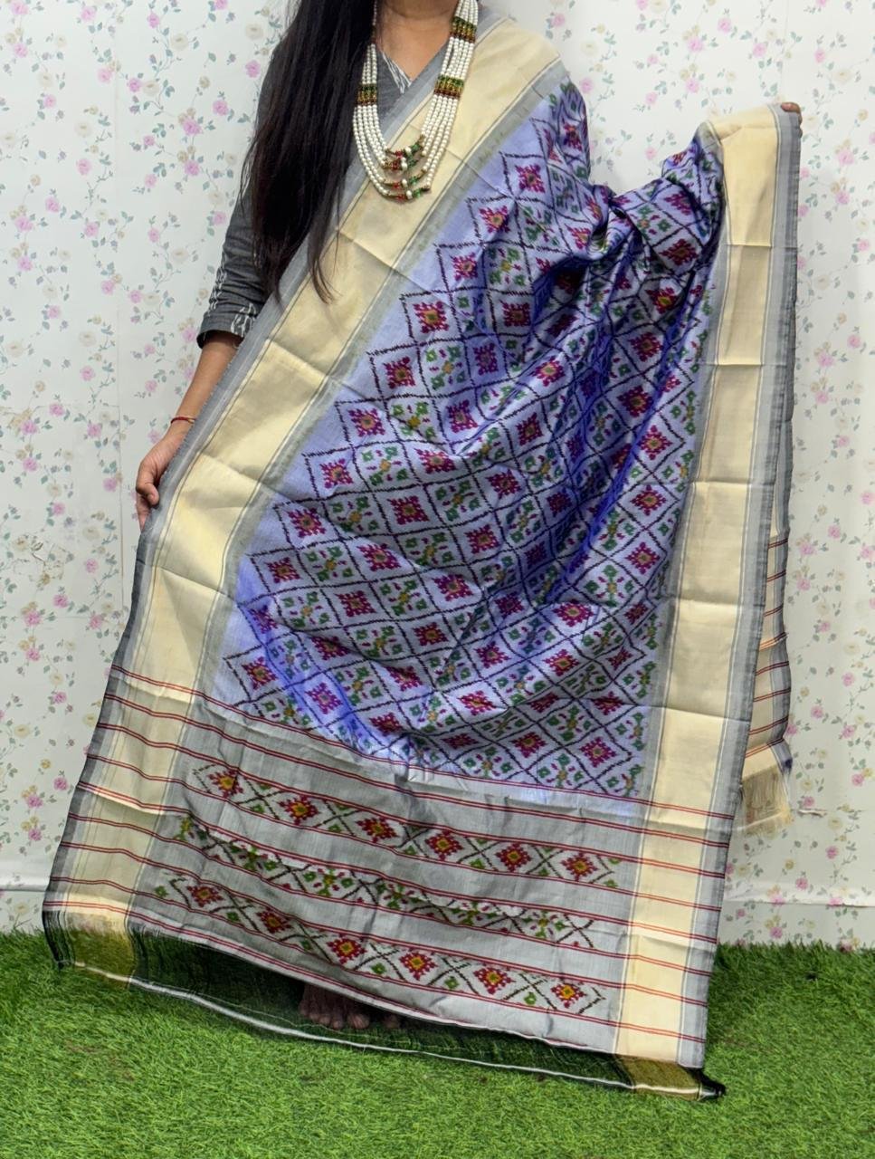Ikat Dupatta - PSDHL31-ISDPDEZDD-11