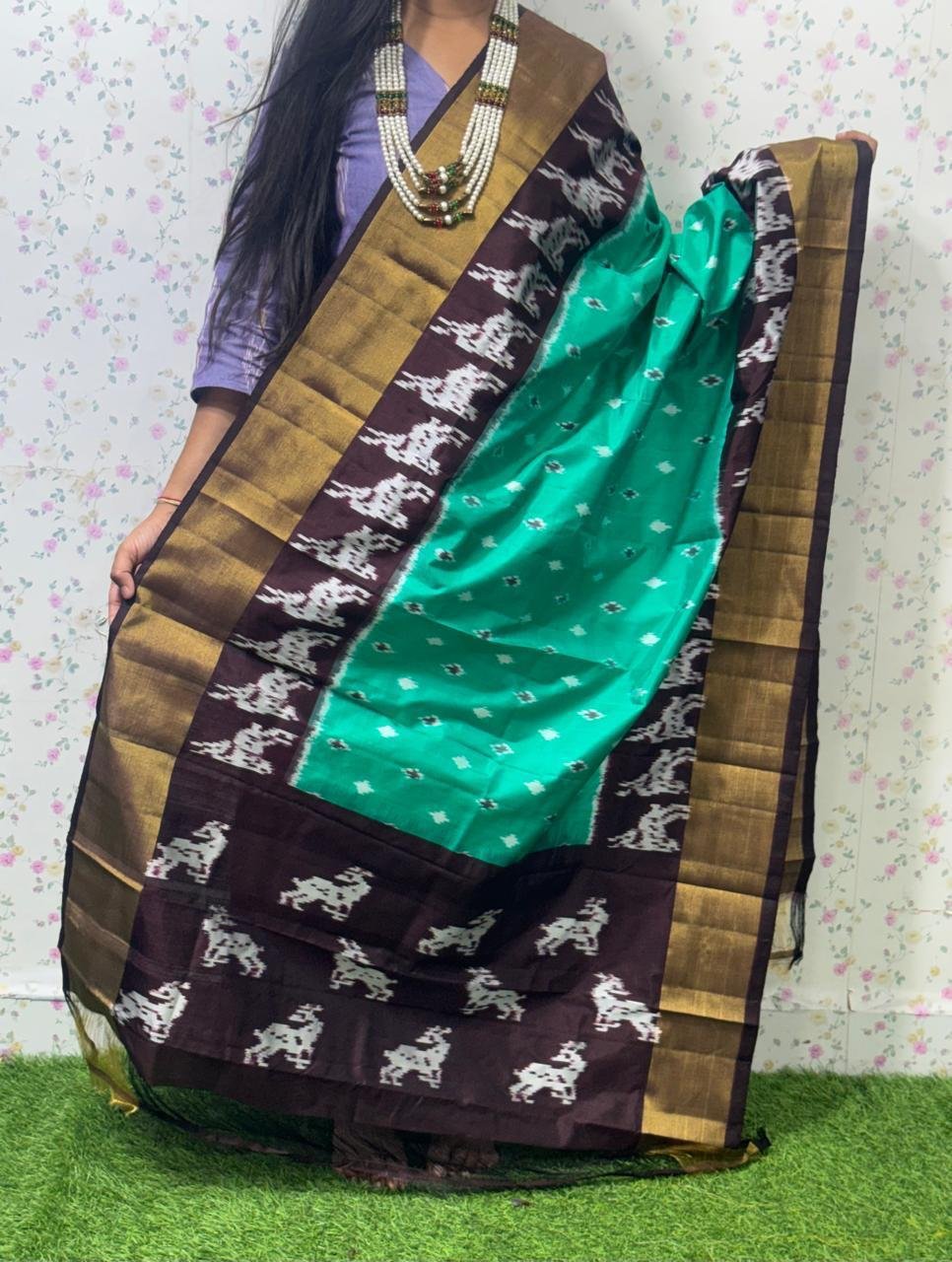 Ikat Dupatta - PSDHL31-ISDPDEZDD-15