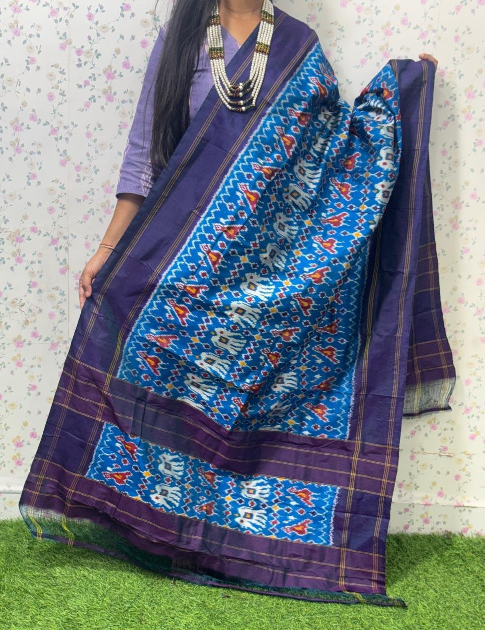 Ikat Dupatta - PSDHL31-ISDPDEZDD-19