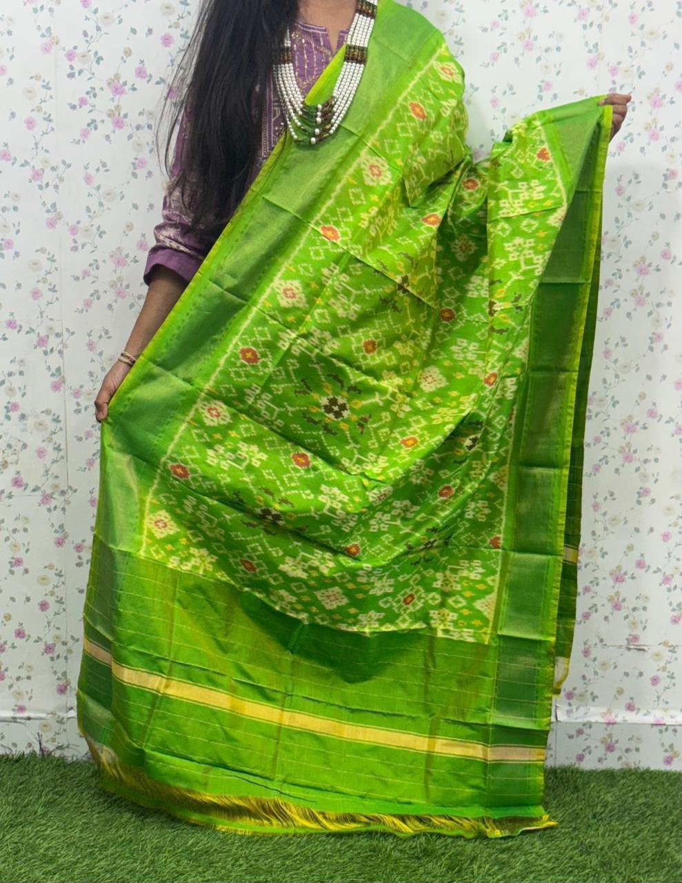 Ikat Dupatta - PSDHL31-ISDPDEZDD-24
