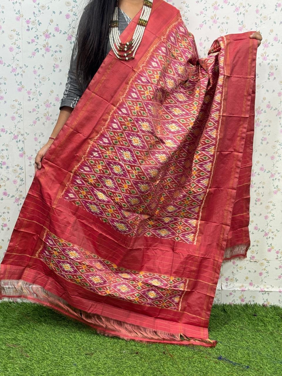 Ikat Dupatta - PSDHL31-ISDPDEZDD-25