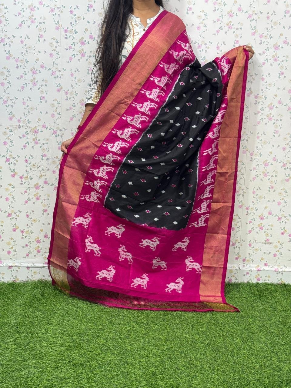 Ikat Dupatta - PSDHL31-ISDPDEZDD-26