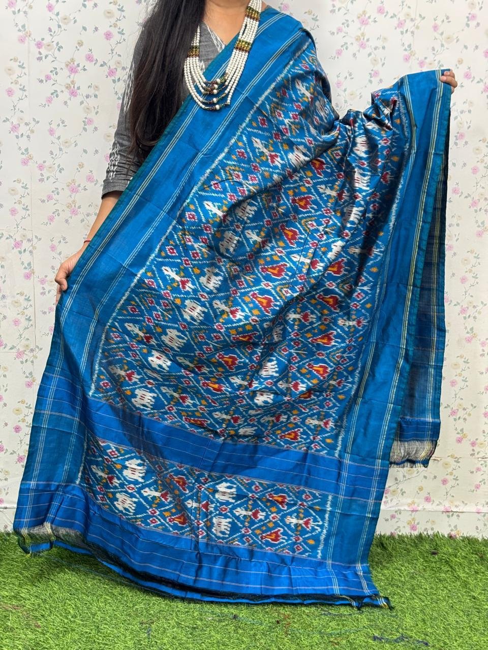 Ikat Dupatta - PSDHL31-ISDPDEZDD-27
