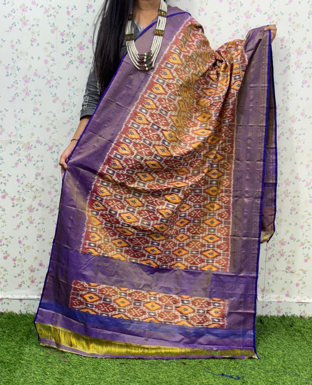 Ikat Dupatta - PSDHL31-ISDPDEZDD-28