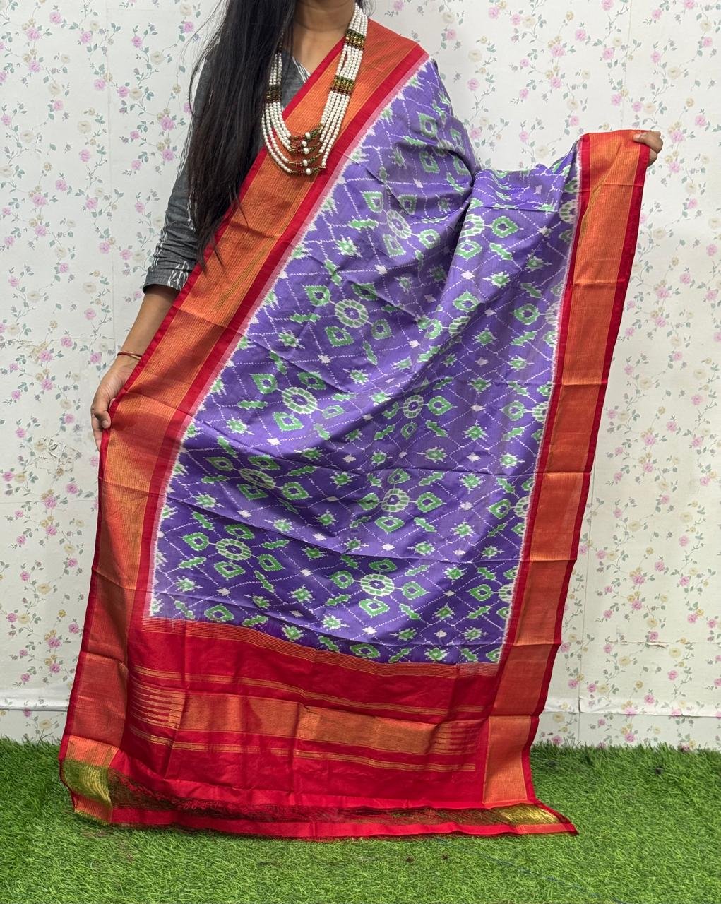Ikat Dupatta - PSDHL31-ISDPDEZDD-40