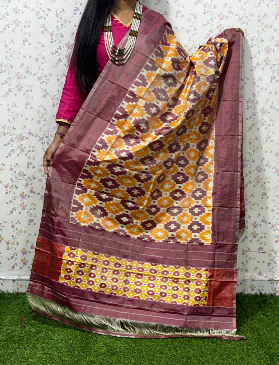 Ikat Dupatta - PSDHL31-ISDPDEZDD-44