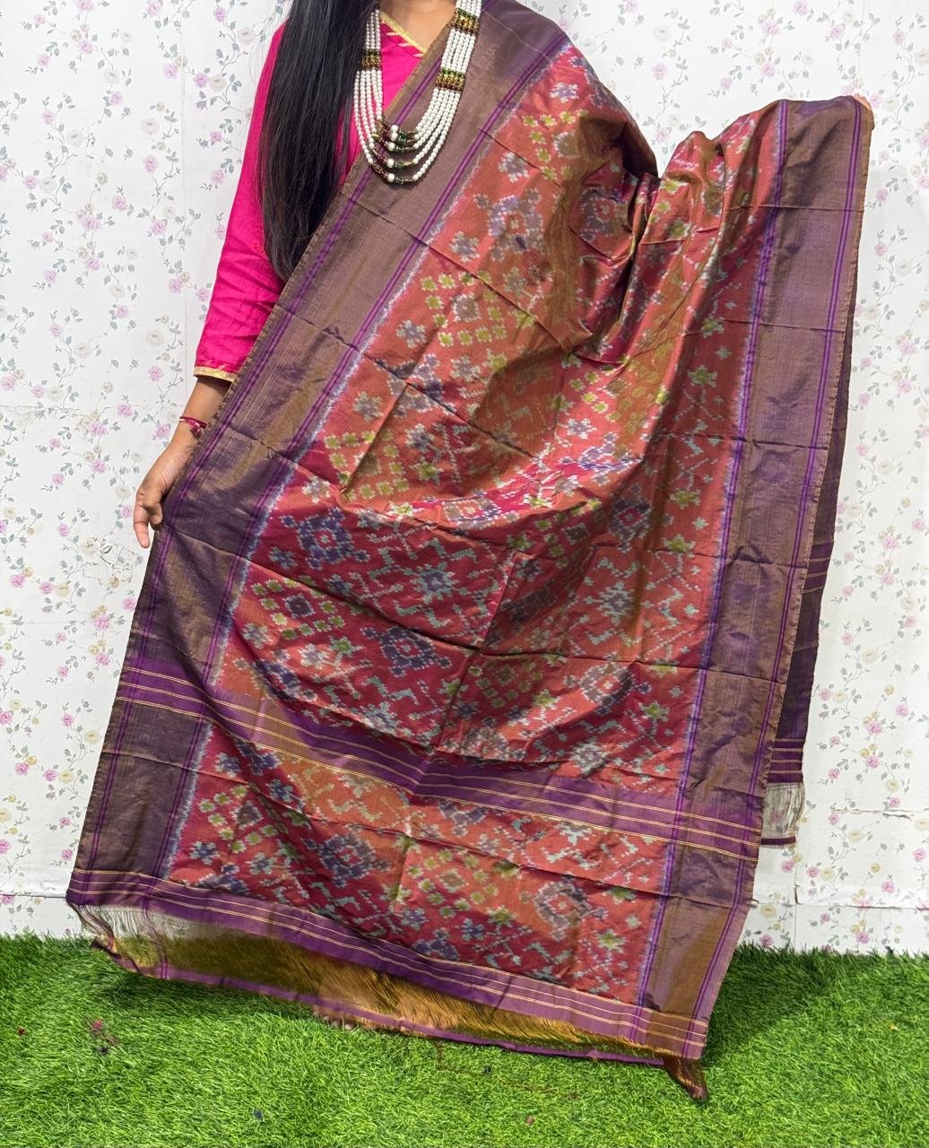 Ikat Dupatta - PSDHL31-ISDPDEZDD-45