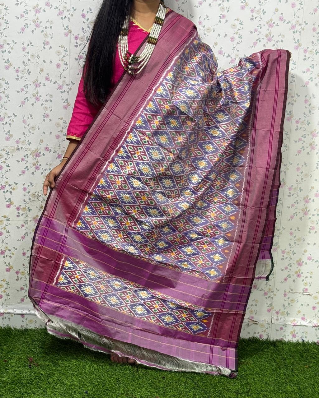 Ikat Dupatta - PSDHL31-ISDPDEZDD-52