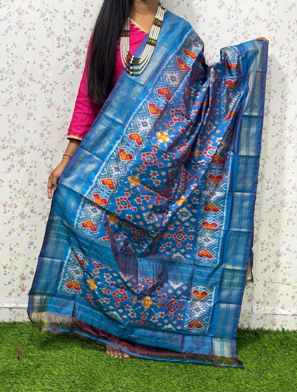 Ikat Dupatta - PSDHL31-ISDPDEZDD-54