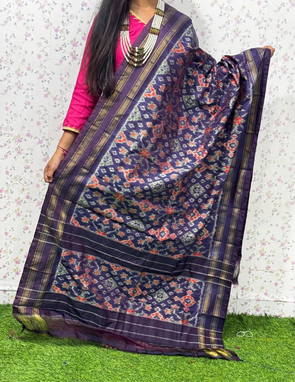 Ikat Dupatta - PSDHL31-ISDPDEZDD-59