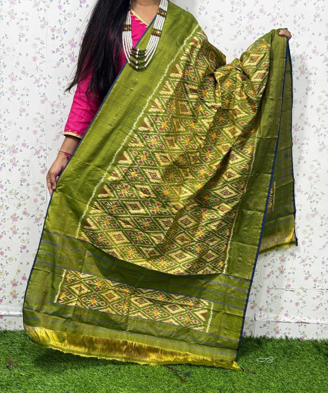 Ikat Dupatta - PSDHL31-ISDPDEZDD-65